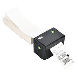 SJPACK 4" x 6" Fanfold Direct Thermal Labels, 2000 Labels Per Stack, White Perforated, Permanent-Adhesive, Compatible Zebra, Elton