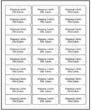 SJPACK Address Labels for Inkjet Printers 1" x 2-5/8"