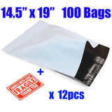 SJPACK 14.5x19 Poly Mailers 2.5 Mil Envelopes Shipping Bags with Self Sealing Stripe,White Poly Mailers