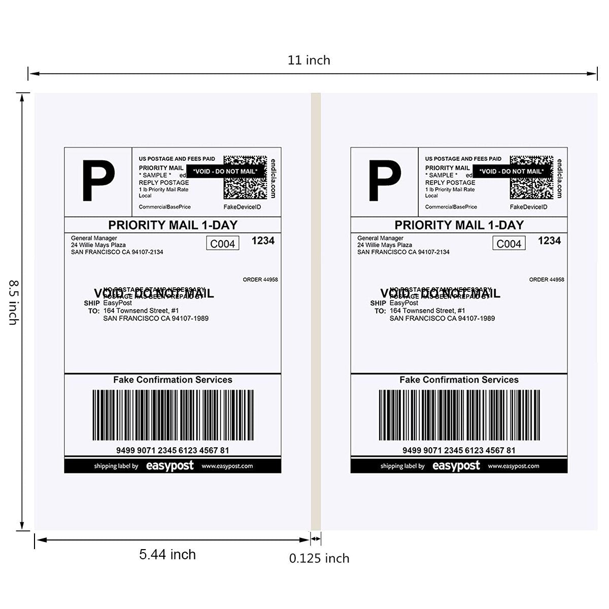 Amazon Shipping Label